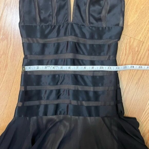 BCBG Black Silk Halter Cocktail Dress - Picture 11 of 11